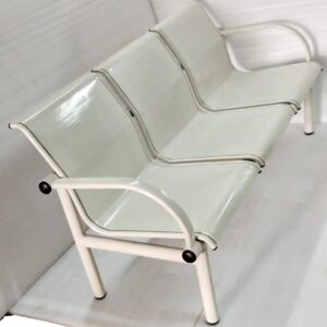 PublicRest™ 3-Seat Metal Bench – Durable Seating for Parks, Hospitals & Malls