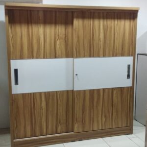 SlideWard™ Wooden Wardrobe with Sliding Doors – Space-Saving Design for Modern Bedrooms