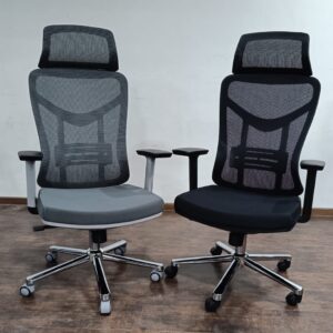 ErgoFlow™ Executive Office Chair with Rotating Function, Armrests & Neck Support