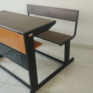 KidsBench™ Wooden & Metal Bench with Seating Table – For Small & Large Kids with Storage Compartment