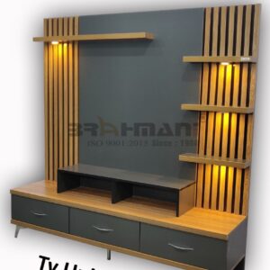 EleganceTV™ Wooden TV Unit & Showcase with Drawers – Perfect for Living Room Display & Storage