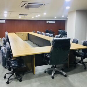 ConfereEase™ Conference Table & Chair Set – Elegant, Professional Seating & Workspace