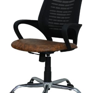 Basic ergonomic office recliner chair with adjustable backrest and cushioned seat