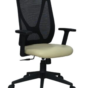 High back ergonomic mesh office chair with adjustable armrests, lumbar support, and tilt lock for home or office use
