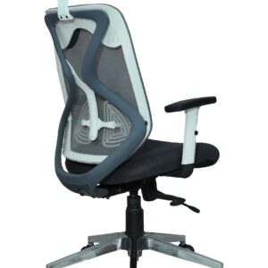 Berlin ergonomic executive office chair with mesh back, high backrest, and lumbar support for home and office use